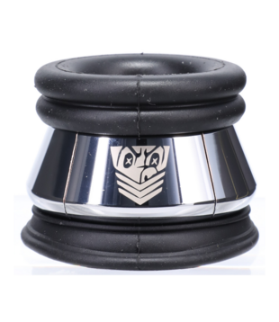 Volledige Metalen Jacket - Zwart