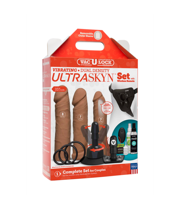 Doc Johnson Vibrerende Dual Density ULTRASKYN Toys Set + Afstandsbediening