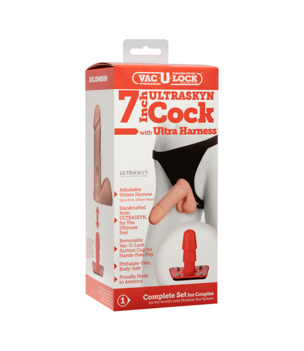 Doc Johnson ULTRASKYN Harness en Dildo - 7 / 18 cm