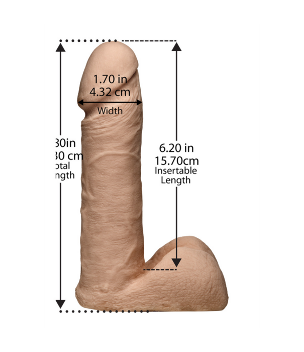 Doc Johnson ULTRASKYN Harness en Dildo - 7 / 18 cm