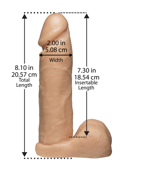 Doc Johnson Realistisch Cock + Ultra Harness - 8 / 20 cm