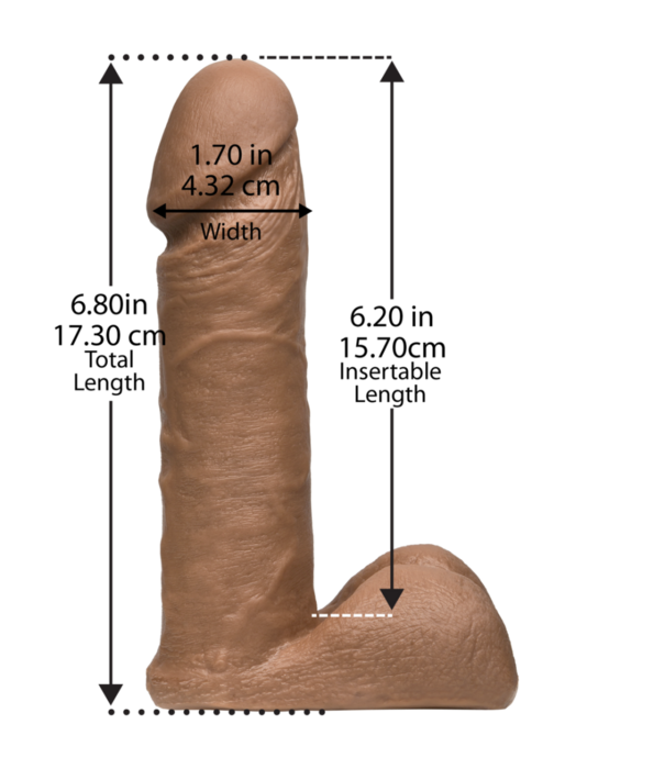 Doc Johnson UR3 Cock - 6 / 16 cm - Bruin