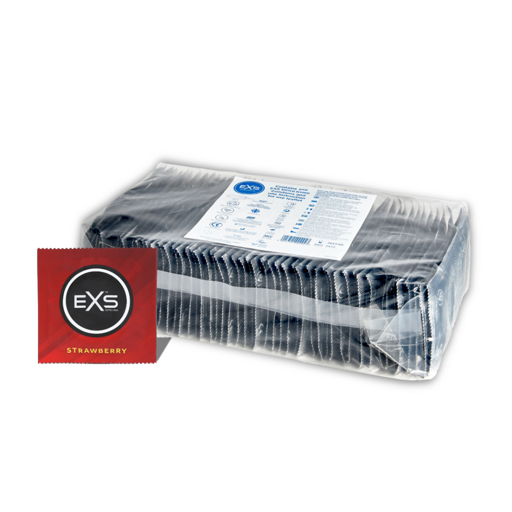 EXS EXS Aardbei - Condooms - 100 Stuks afbeelding