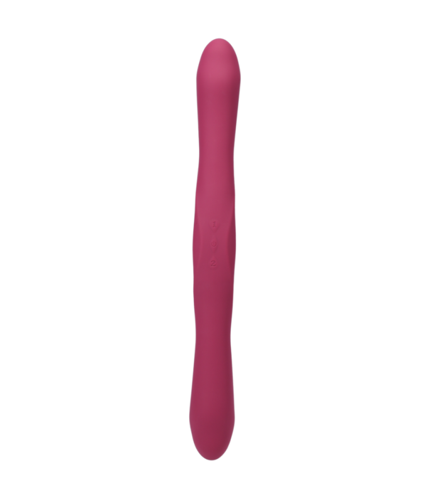 Doc Johnson Duet - Dubbel Eind Vibrator met Draadloze Afstandsbediening - Berry