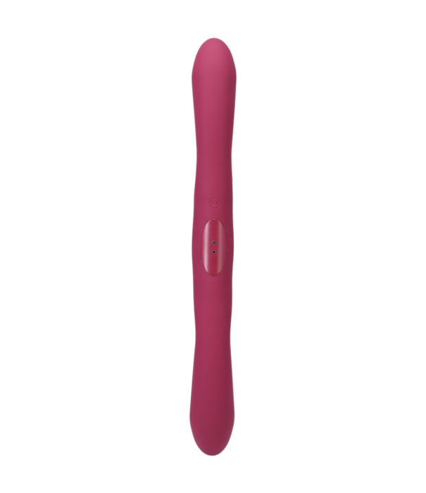 Doc Johnson Duet - Dubbel Eind Vibrator met Draadloze Afstandsbediening - Berry