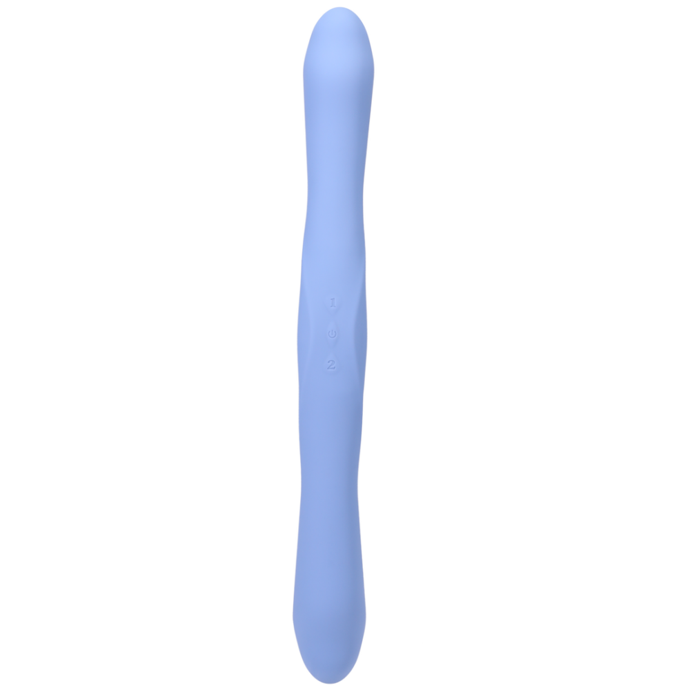 Doc Johnson Duet - Double Ended Vibrator met Draadloze Afstandsbediening - Periwinkle afbeelding
