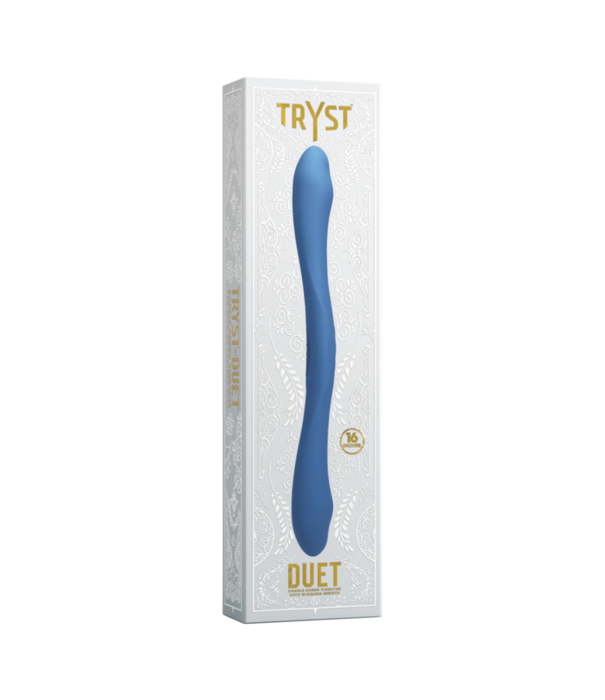 Doc Johnson Duet - Double Ended Vibrator met Draadloze Afstandsbediening - Periwinkle