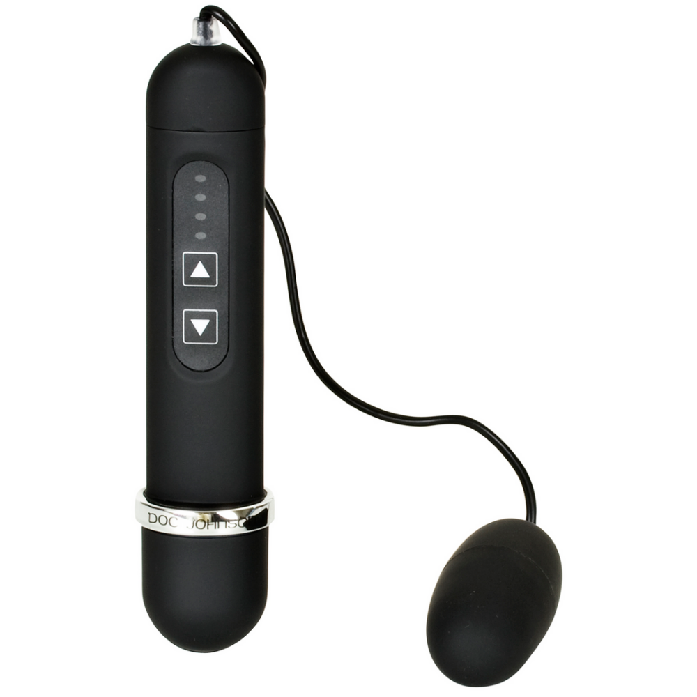 Doc Johnson Kogel en Controller - Multispeed - Zwart afbeelding