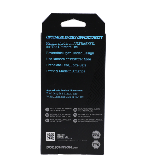Doc Johnson Studs - Omkeerbare ULTRASKYN Masturbator