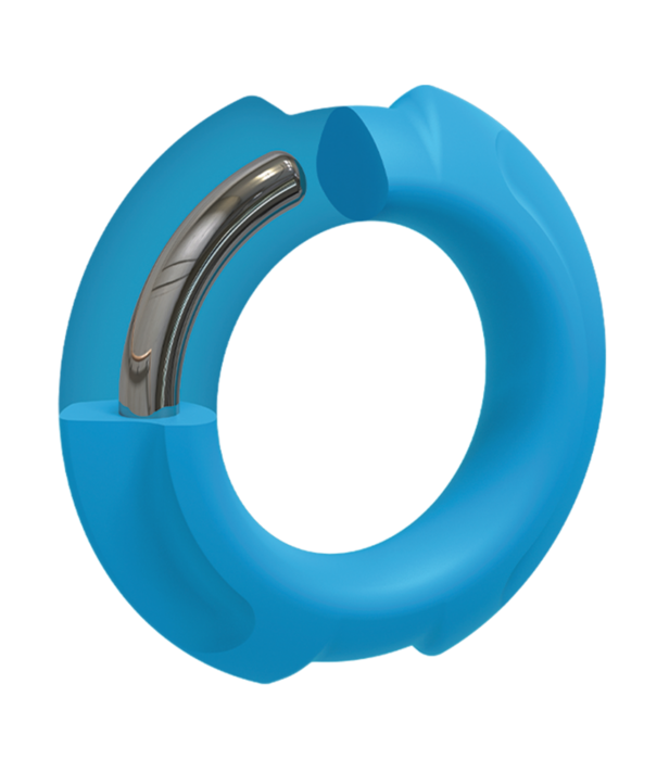Doc Johnson Flexisteel - Silikon Binnen Metaal Kern - 35 mm - Blauw