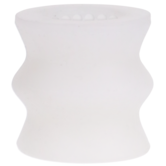Glow Helping Head Silicone - Masturbator Sleeve - Frost / Green Glow