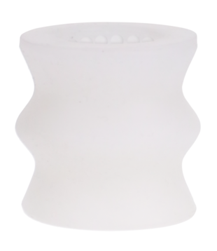 Glow Helping Head Silicone - Masturbator Sleeve - Frost / Green Glow