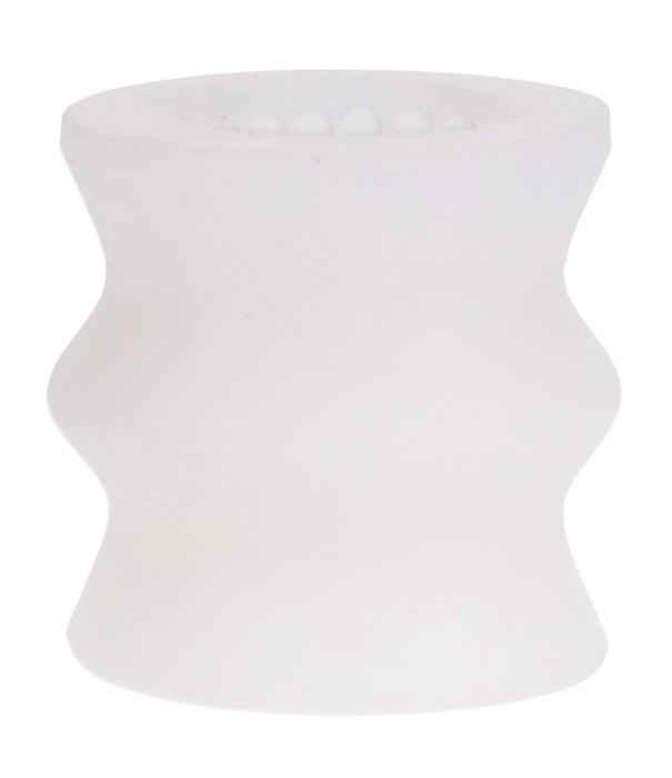 Doc Johnson Glow Helping Head Silicone - Masturbator Sleeve - Frost / Green Glow