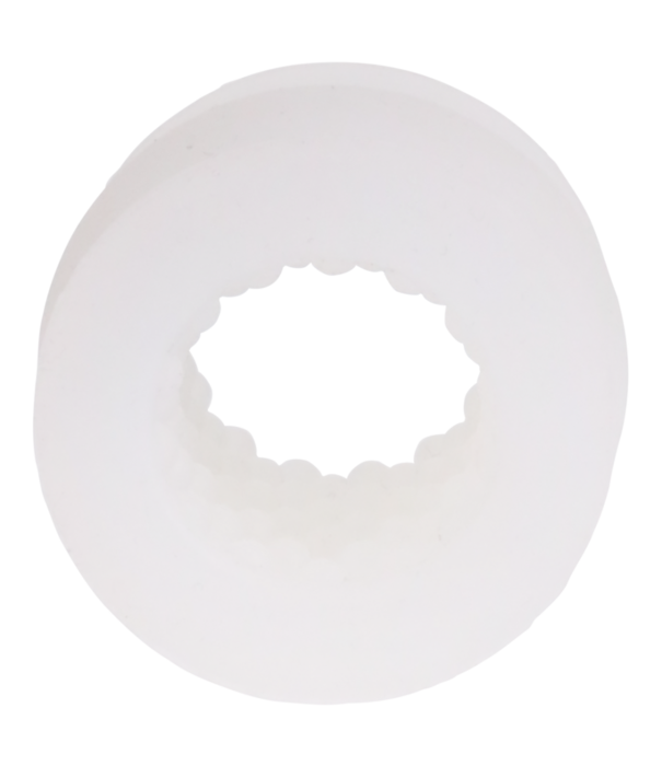 Doc Johnson Glow Helping Head Silicone - Masturbator Sleeve - Frost / Green Glow