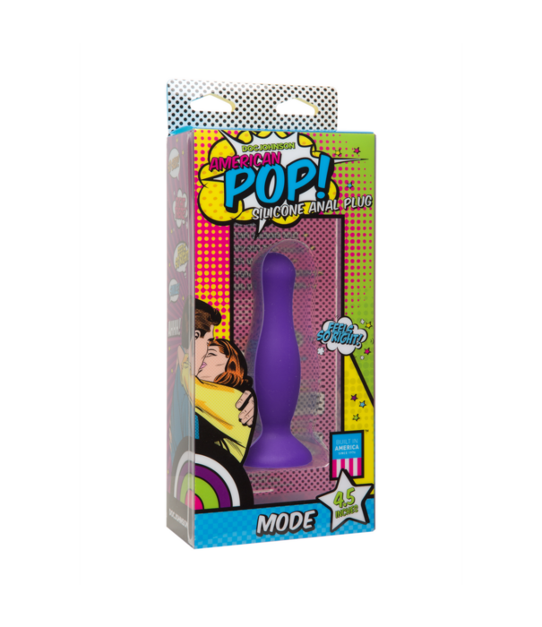 Doc Johnson American Pop - Mode - Silicone Anal Plug - 4'' / 10 cm
