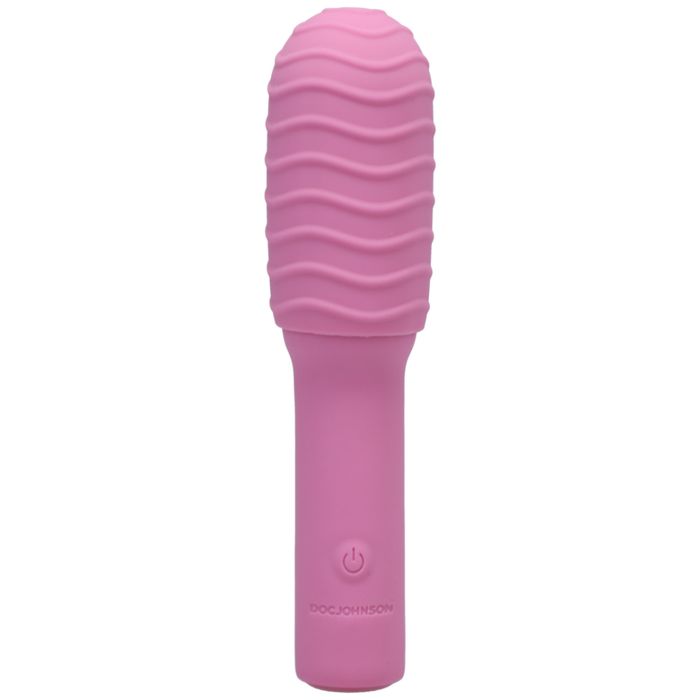 Doc Johnson Elite - Mini Vibrator met Verwisselbare Bevestiging - 4 / 10 cm afbeelding