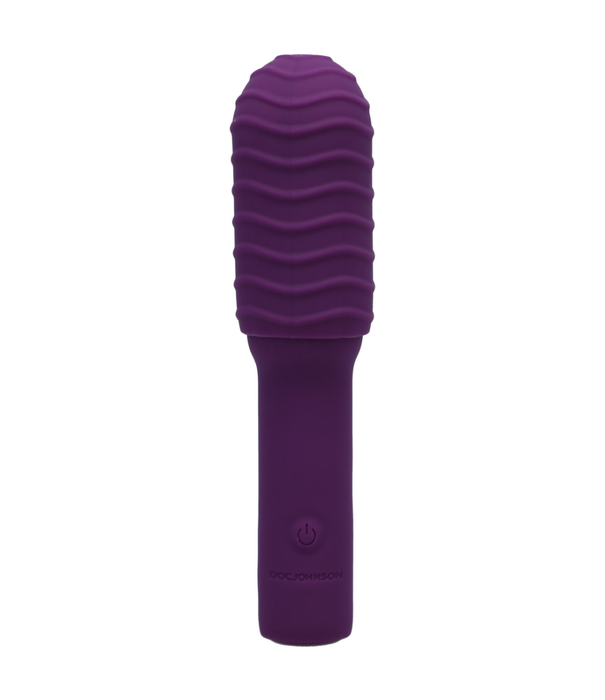 Doc Johnson Elite - Mini Vibrator met verwisselbare opzetstuk - 4 / 10 cm