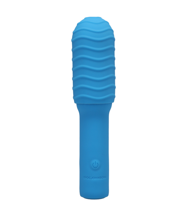 Doc Johnson Elite - Mini Vibrator met verwisselbare opzetstuk - 4 / 10 cm
