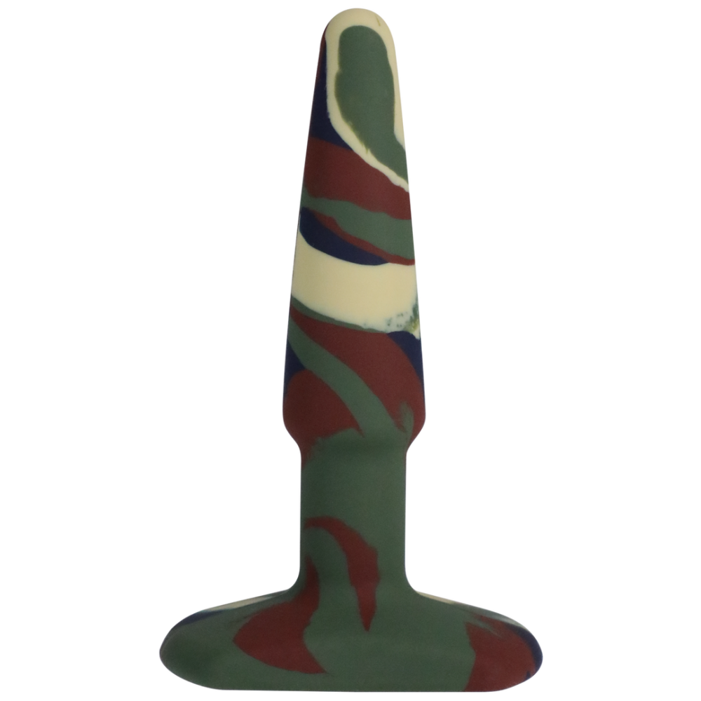 Doc Johnson Groovy - Silicone Anale Plug - 4 / 10 cm - Camouflage afbeelding