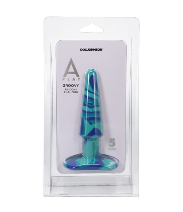 Doc Johnson Groovy - Silicone Anale Plug - 5 / 12 cm - Ocean