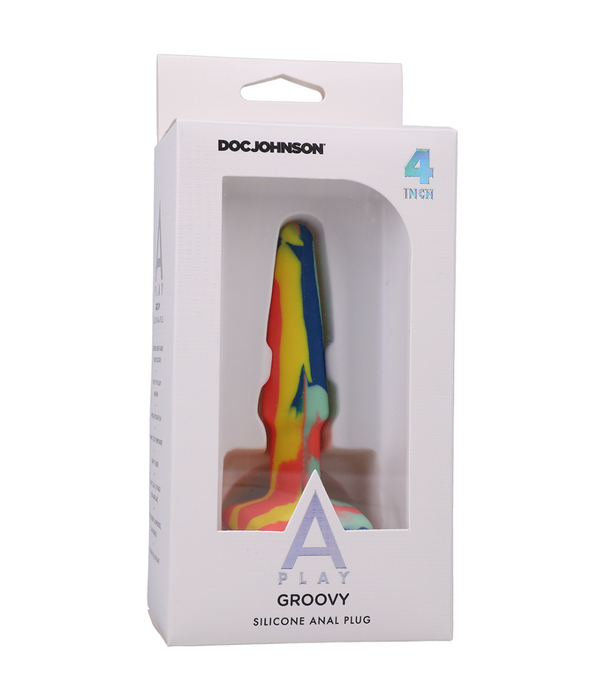 Doc Johnson Groovy - Silicone Anale Plug - 4'' / 10 cm