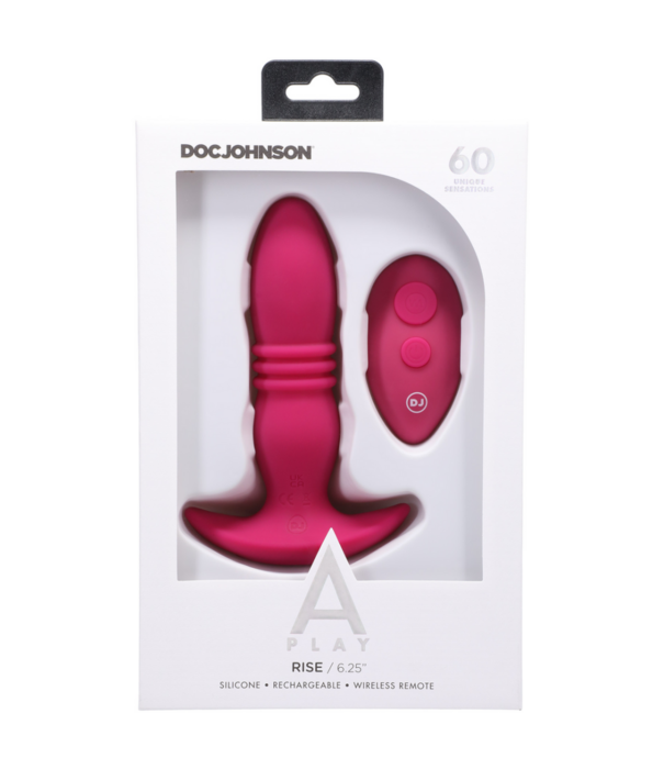 Doc Johnson Rise - Siliconen Anale Plug met Afstandsbediening
