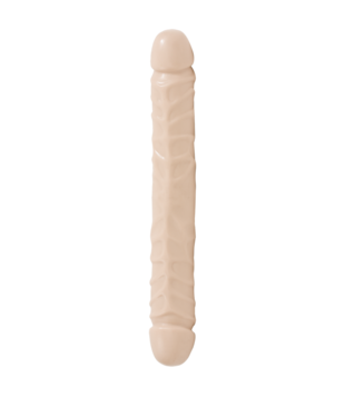 Jr. Veined Double Header - Dildo met Dubbele Einden - 12 / 30 cm