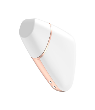 Love Triangle - Luchtpulserende Stimulator en Vibratie - Wit