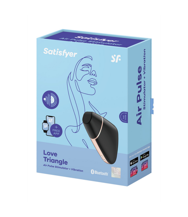 Satisfyer Love Triangle - Luchtpulserende Stimulator en Vibratie - Zwart