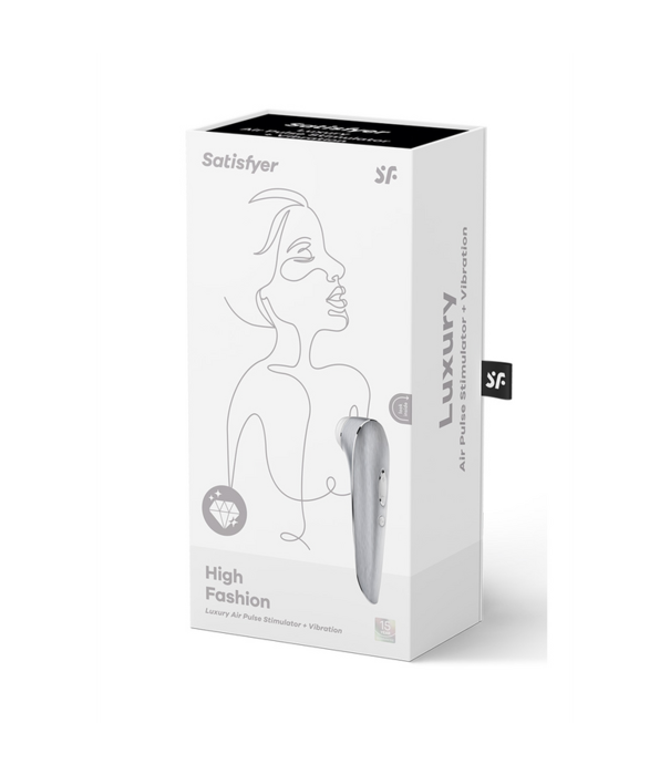 Satisfyer High Fashion - Luchtpulseren Stimulator en Vibratie - Zilver