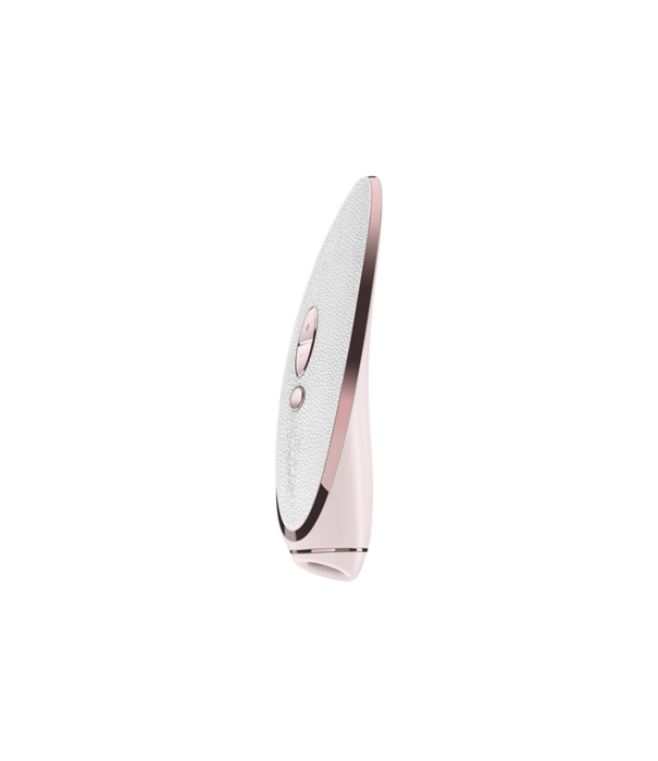Satisfyer Prêt-á-Porter - Luxe Luchtpulser Stimulator en Vibratie - Wit/Roze Goud