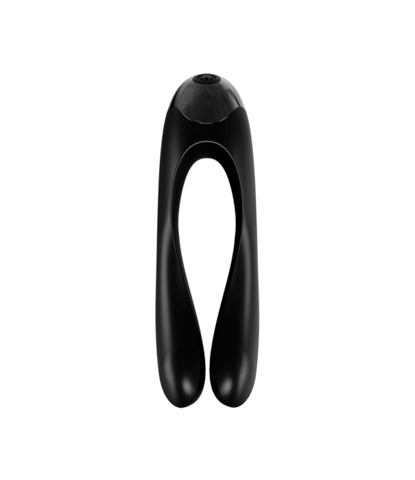 Satisfyer Candy Cane - Vinger Vibrator voor Intieme Zones - Zwart