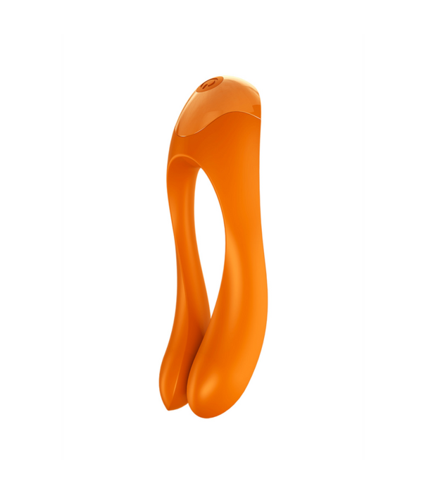Satisfyer Candy Cane - Vinger Vibrator voor Intieme Zones - Oranje