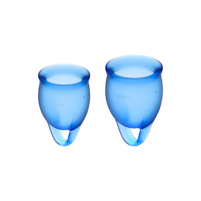 Satisfyer Voel je Zeker - Menstruatiecup - Donkerblauw afbeelding