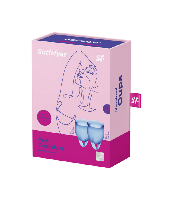 Satisfyer Voel je Zeker - Menstruatiecup - Donkerblauw