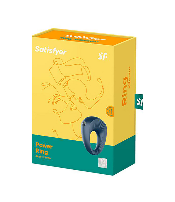 Satisfyer Power Ring - Vibrerende Cockring - Donkerblauw