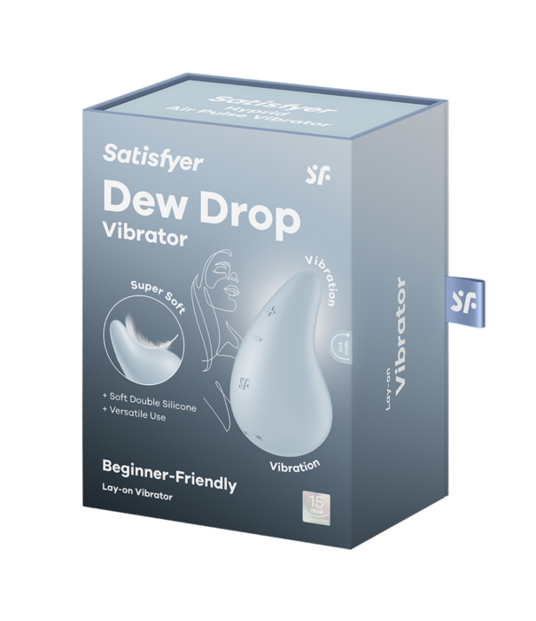 Satisfyer Dew Drop - Lay-on Vibrator - Blauw