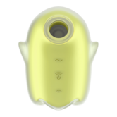 Glowing Ghost - Glow in the Dark - Dubbele Air Pulse Vibrator - Geel