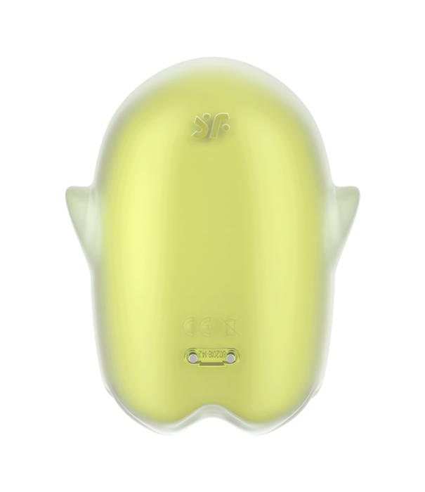 Satisfyer Glowing Ghost - Glow in the Dark - Dubbele Air Pulse Vibrator - Geel