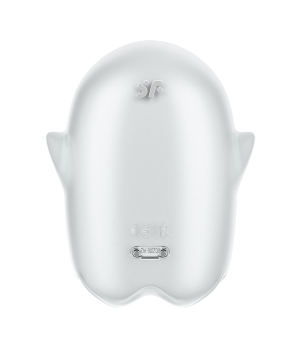 Satisfyer Glowing Ghost - Glow in the Dark - Dubbele Air Pulse Vibrator - Wit