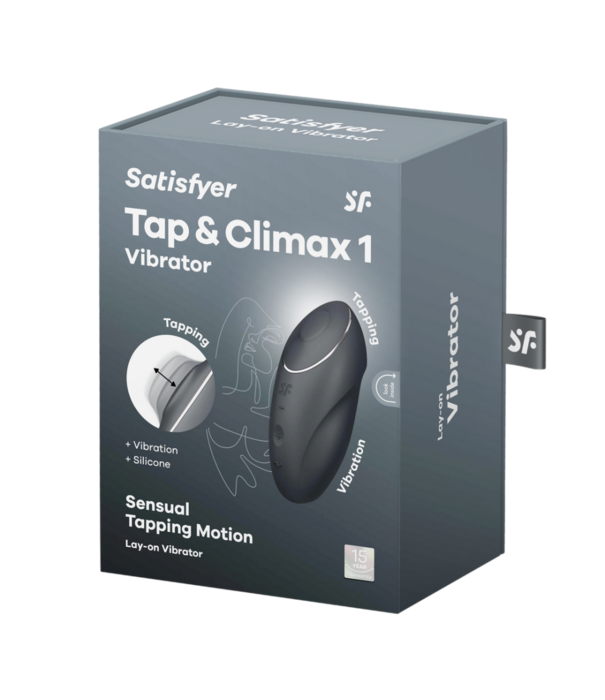 Satisfyer Tap en Climax 1 - Grijs