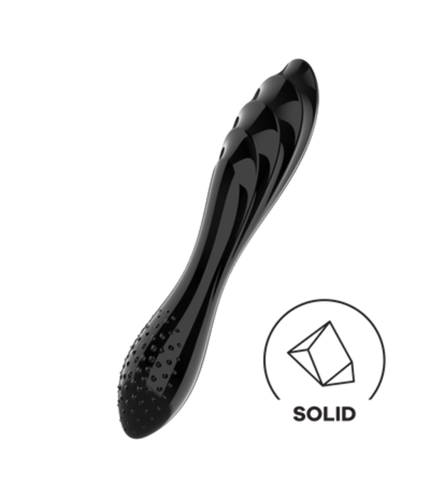 Satisfyer Dazzling Crystal 1 - Glazen Dildo - Zwart