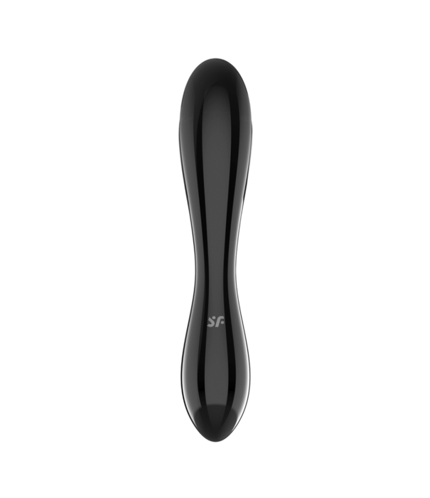 Satisfyer Dazzling Crystal 1 - Glazen Dildo - Zwart