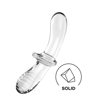 Dubbele Crystal - Glazen Dildo - Transparant