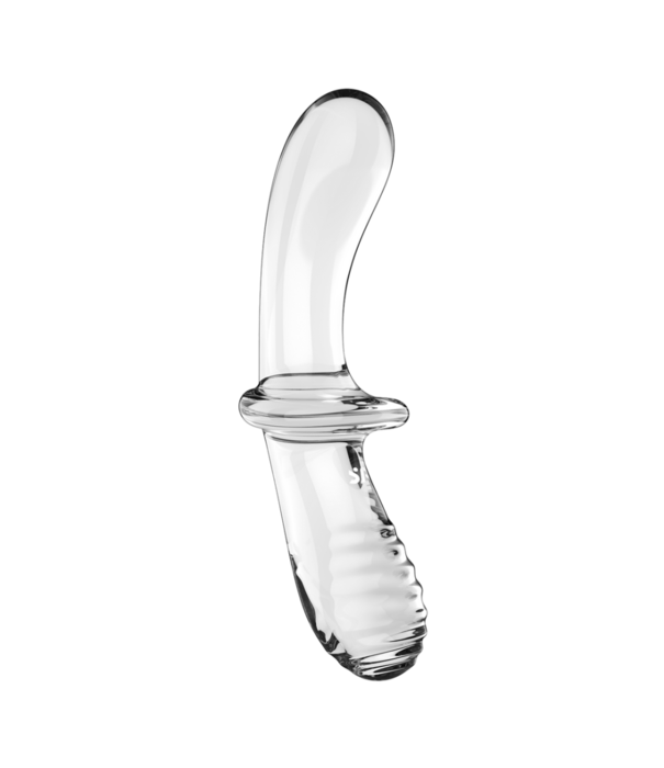 Satisfyer Dubbele Crystal - Glazen Dildo - Transparant