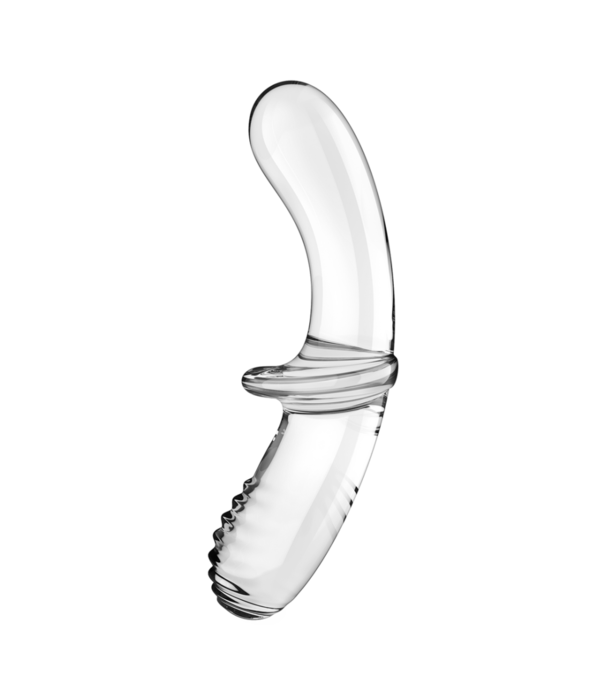 Satisfyer Dubbele Crystal - Glazen Dildo - Transparant
