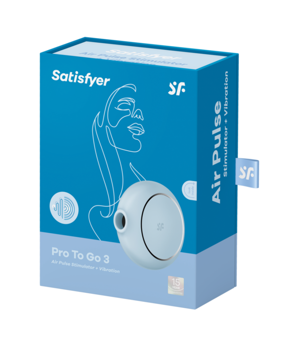 Satisfyer Pro to Go 3 - Air Pulse Stimulator - Blauw
