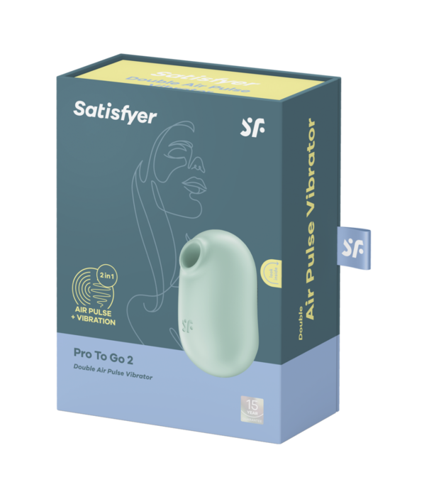 Satisfyer Pro to Go 2 - Double Air Pulse Vibrator - Mint