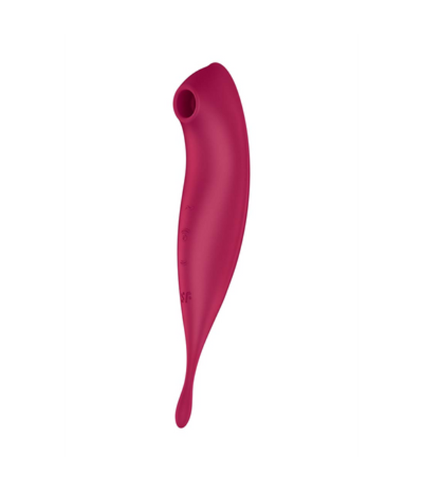 Satisfyer Twirling Pro - Tip Vibrator met App - Donkerrood