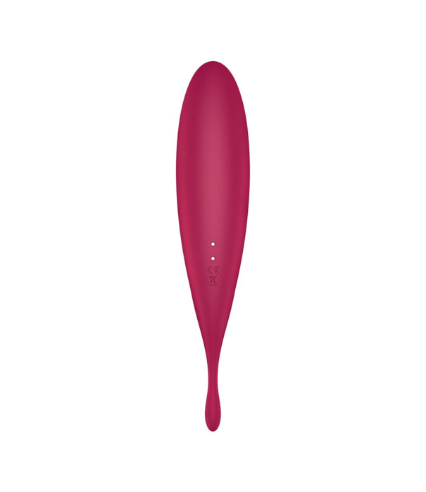Satisfyer Twirling Pro - Tip Vibrator met App - Donkerrood